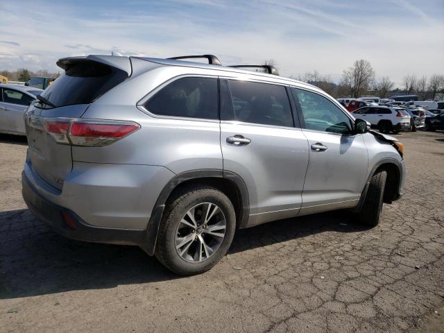 5TDJKRFH2GS506226 - 2016 TOYOTA HIGHLANDER XLE GRAY photo 3