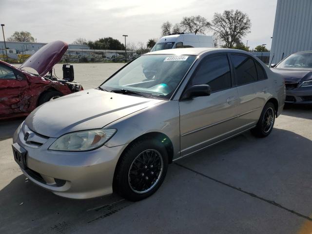 2HGES16594H549143 - 2004 HONDA CIVIC LX TAN photo 1