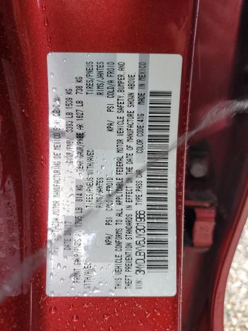 3MYDLBYV6JY301966 - 2018 TOYOTA YARIS IA RED photo 12