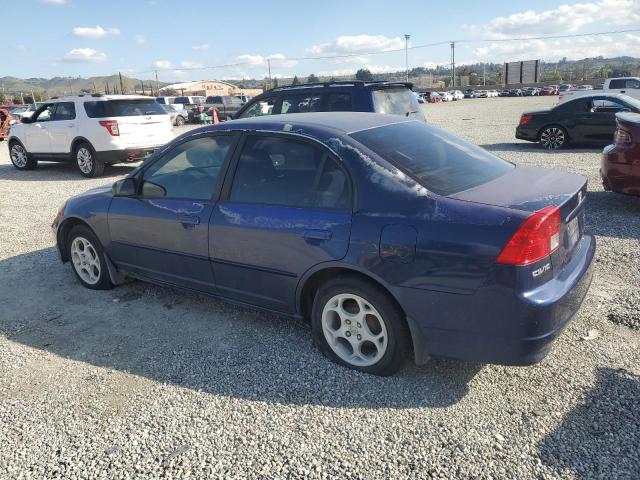 2HGES16634H595009 - 2004 HONDA CIVIC LX BLUE photo 2