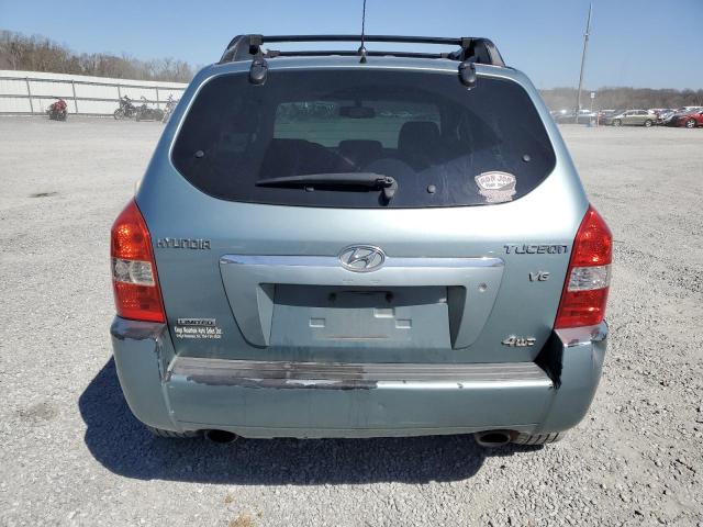 KM8JN72D58U859762 - 2008 HYUNDAI TUCSON SE BLUE photo 6