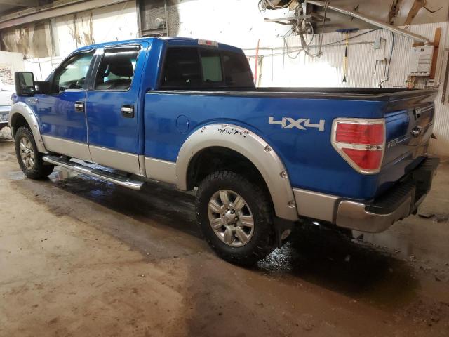 1FTFW1EV5AFD43548 - 2010 FORD F150 SUPERCREW BLUE photo 2