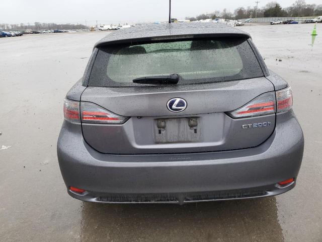 JTHKD5BH8C2101260 - 2012 LEXUS CT 200 GRAY photo 6