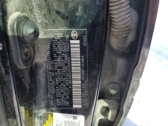 4T1BF30K45U100950 - 2005 TOYOTA CAMRY LE შავი ფოტო 12