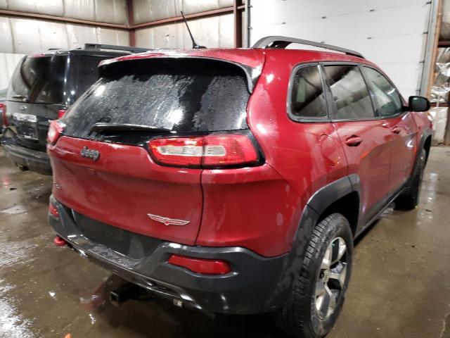 1C4PJMBS7EW212125 - 2014 JEEP CHEROKEE TRAILHAWK წითელი ფოტო 3