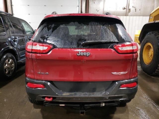 1C4PJMBS7EW212125 - 2014 JEEP CHEROKEE TRAILHAWK RED photo 6