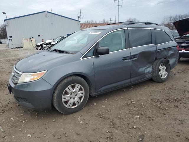 5FNRL5H24DB059352 - 2013 HONDA ODYSSEY LX GRAY photo 1