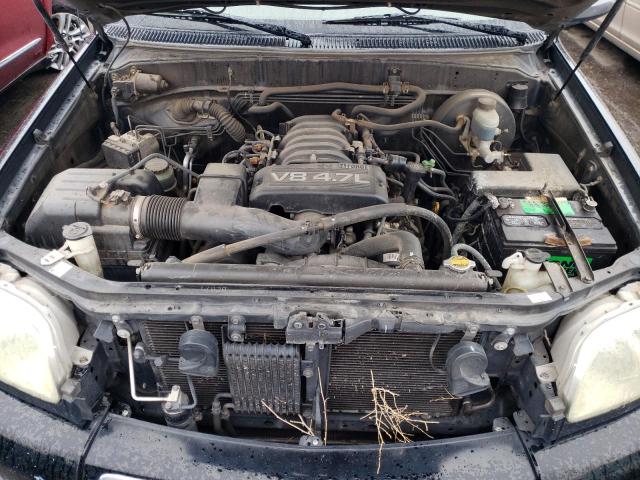 5TBRT34135S457210 - 2005 TOYOTA TUNDRA ACCESS CAB SR5 BLACK photo 11