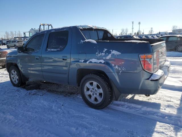 2HJYK16507H001625 - 2007 HONDA RIDGELINE RTL BLUE photo 2