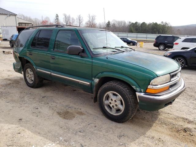 1GNDT13W4Y2205102 - 2000 CHEVROLET BLAZER GREEN photo 4