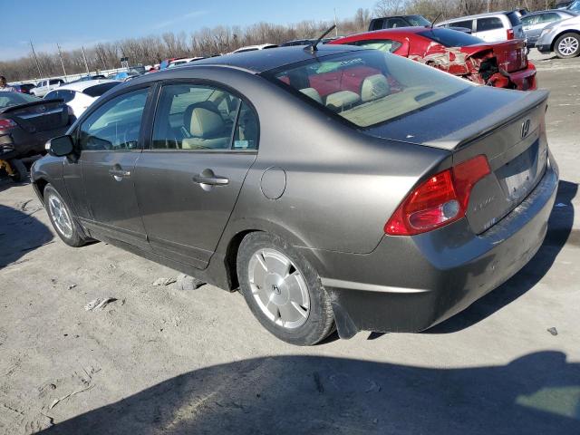 JHMFA36236S015878 - 2006 HONDA CIVIC HYBRID GRAY photo 2