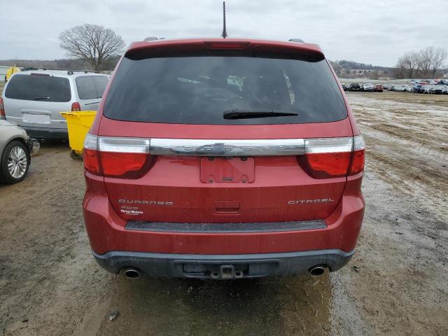 1D4SE5GT1BC695410 - 2011 DODGE DURANGO CITADEL RED photo 6