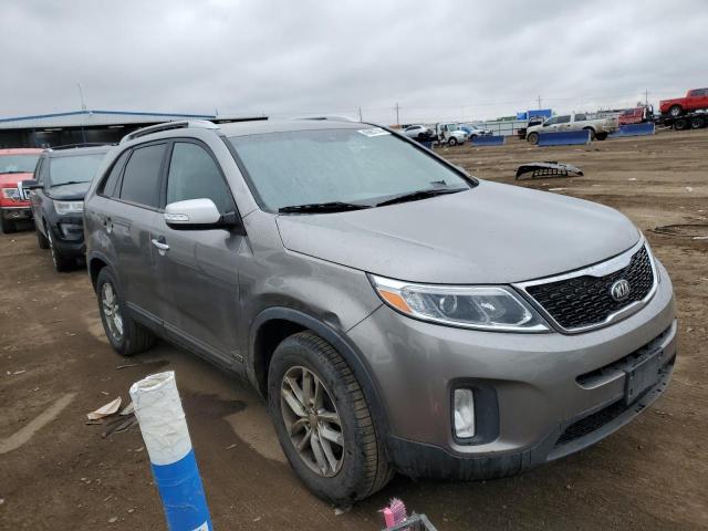 5XYKTCA69EG523166 - 2014 KIA SORENTO LX GRAY photo 4