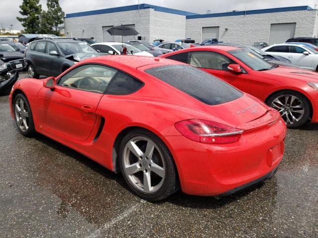 WP0AA2A86EK170361 - 2014 PORSCHE CAYMAN RED photo 2