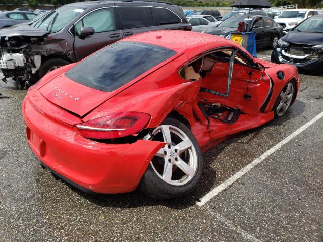 WP0AA2A86EK170361 - 2014 PORSCHE CAYMAN RED photo 3