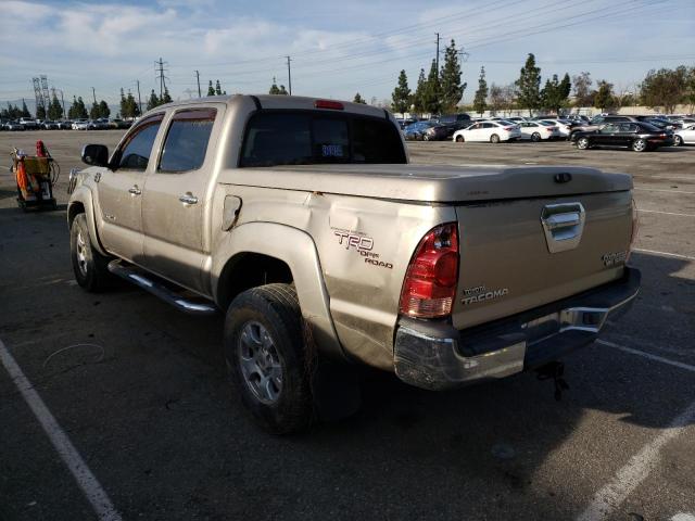 5TEJU62N76Z260909 - 2006 TOYOTA TACOMA DOUBLE CAB PRERUNNER BEIGE photo 2