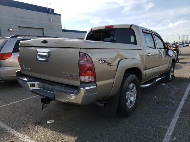 5TEJU62N76Z260909 - 2006 TOYOTA TACOMA DOUBLE CAB PRERUNNER BEIGE photo 3