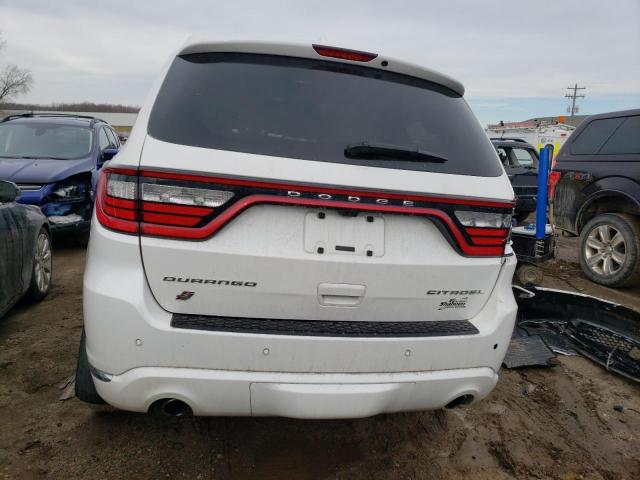 1C4RDJEG4JC496489 - 2018 DODGE DURANGO CITADEL WHITE photo 6