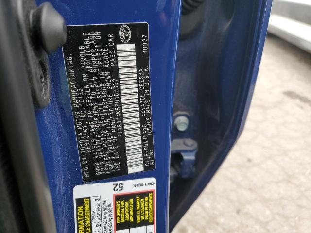 4T1G11AK5PU106332 - 2023 TOYOTA CAMRY SE NIGHT SHADE BLUE photo 12