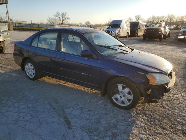 2HGES26771H533039 - 2001 HONDA CIVIC EX BLUE photo 4