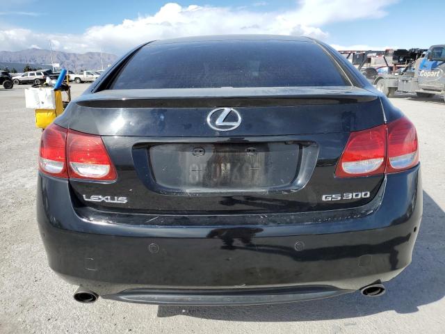 JTHBH96S665034470 - 2006 LEXUS GS 300 BLACK photo 6