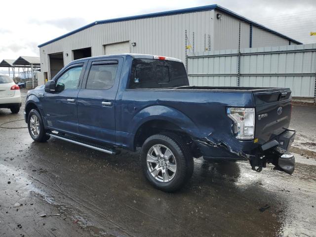1FTEW1CP9HKC79886 - 2017 FORD F150 SUPERCREW BLUE photo 2