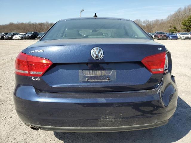 1VWBP7A36DC061778 - 2013 VOLKSWAGEN PASSAT SE BLUE photo 6