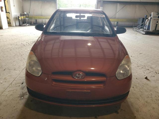 KMHCM36C48U089219 - 2008 HYUNDAI ACCENT GS ORANGE photo 5