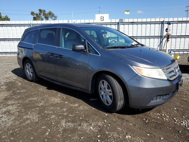 5FNRL5H25DB061949 - 2013 HONDA ODYSSEY LX GRAY photo 4