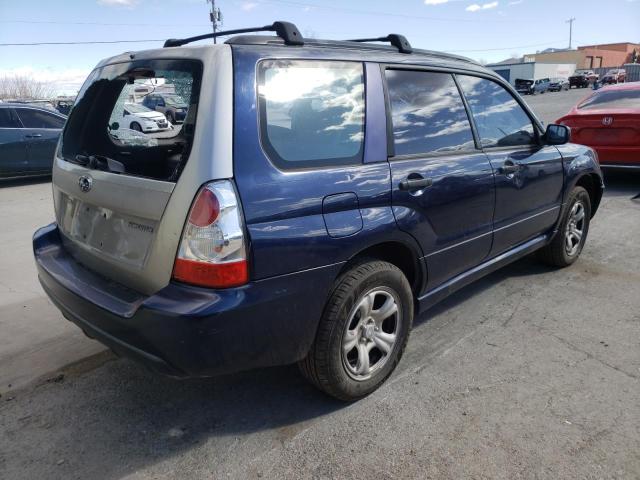 JF1SG63686H702820 - 2006 SUBARU FORESTER 2.5X BLUE photo 3