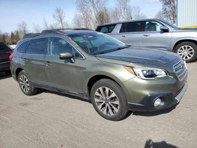 4S4BSANC9H3225311 - 2017 SUBARU OUTBACK 2.5I LIMITED GREEN photo 4