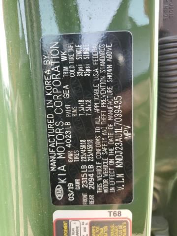 KNDJ23AU1L7039435 - 2020 KIA SOUL LX GREEN photo 13