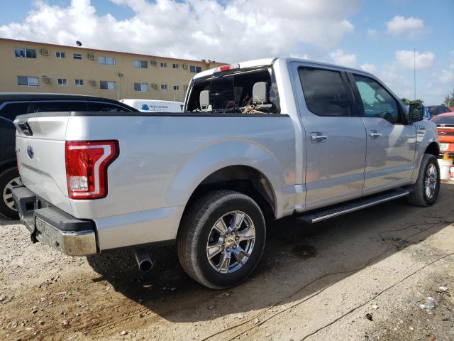 1FTEW1CP4GKF90723 - 2016 FORD F150 SUPERCREW SILVER photo 3