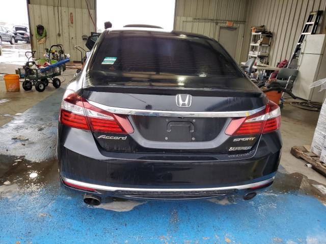 1HGCR2F51GA106349 - 2016 HONDA ACCORD SPORT BLACK photo 6