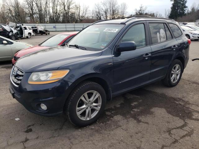 5XYZHDAG6BG031592 - 2011 HYUNDAI SANTA FE SE BLUE photo 1