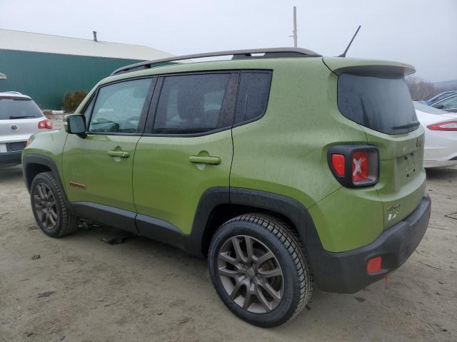 ZACCJBBW3GPD27620 - 2016 JEEP RENEGADE LATITUDE GREEN photo 2