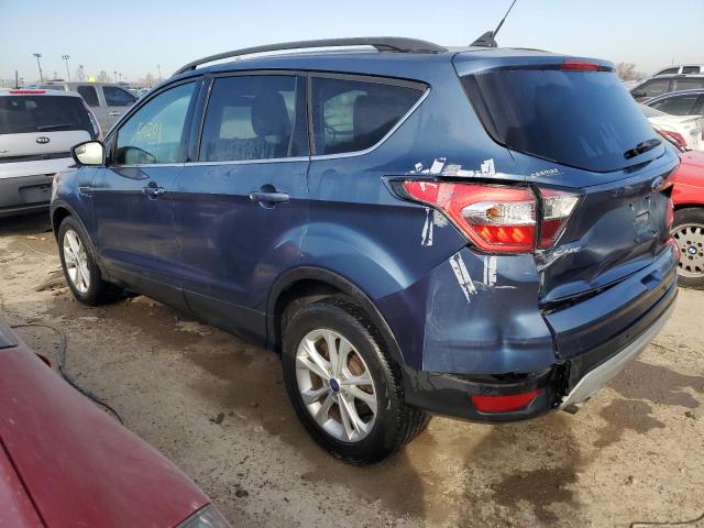 1FMCU0HD7JUC75489 - 2018 FORD ESCAPE SEL BLUE photo 2