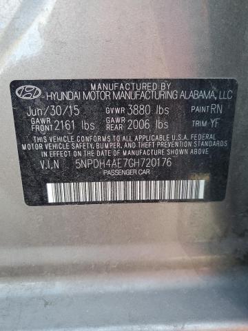 5NPDH4AE7GH720176 - 2016 HYUNDAI ELANTRA SE GRAY photo 13