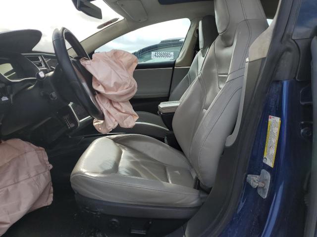 5YJSA1E24GF144295 - 2016 TESLA MODEL S BLUE photo 7