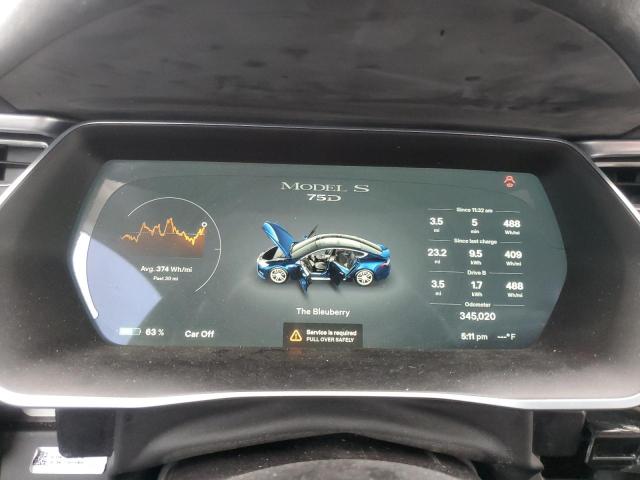 5YJSA1E24GF144295 - 2016 TESLA MODEL S BLUE photo 9