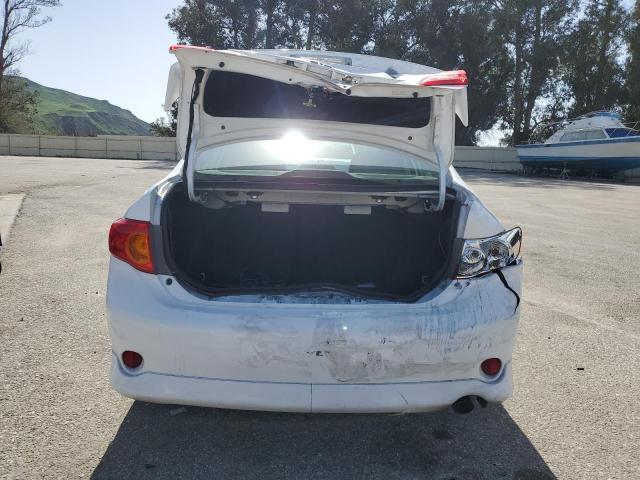 1NXBE40E39Z156841 - 2009 TOYOTA COROLLA XRS WHITE photo 6