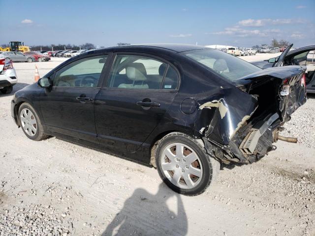 1HGFA16598L034773 - 2008 HONDA CIVIC LX BLACK photo 2