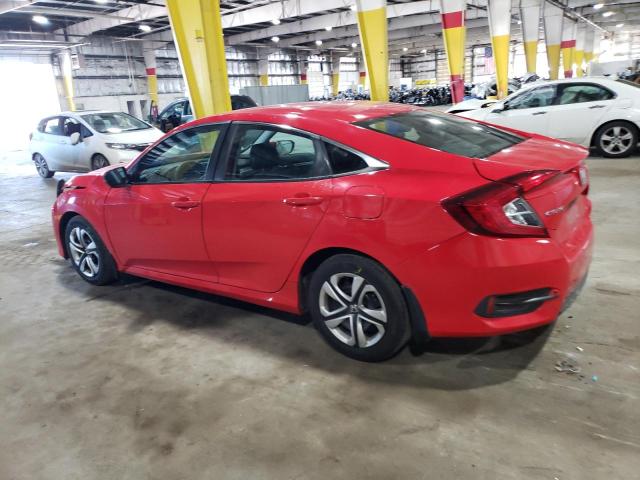 2HGFC2F55HH524463 - 2017 HONDA CIVIC LX RED photo 2