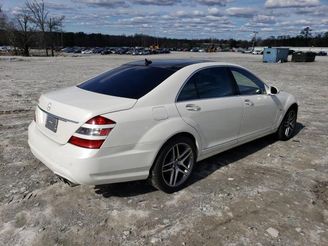 WDDNG76X09A254528 - 2009 MERCEDES-BENZ S 600 WHITE photo 3