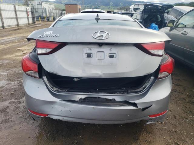 KMHDH4AE6EU088222 - 2014 HYUNDAI ELANTRA SE SILVER photo 6