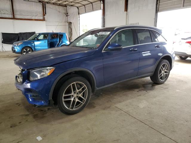 WDC0G4KBXHF153814 - 2017 MERCEDES-BENZ GLC 300 4MATIC BLUE photo 1