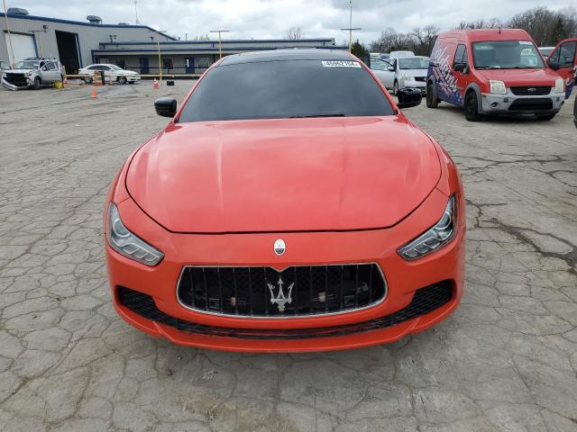 ZAM57RTA9G1174997 - 2016 MASERATI GHIBLI S RED photo 5