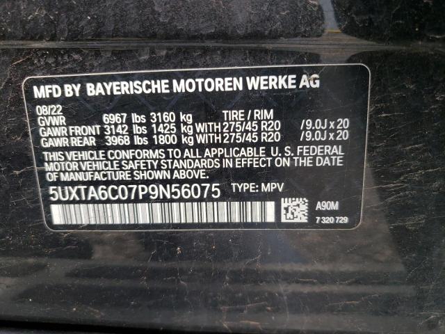 5UXTA6C07P9N56075 - 2023 BMW X5 XDRIVE45E Графитовый фото 13