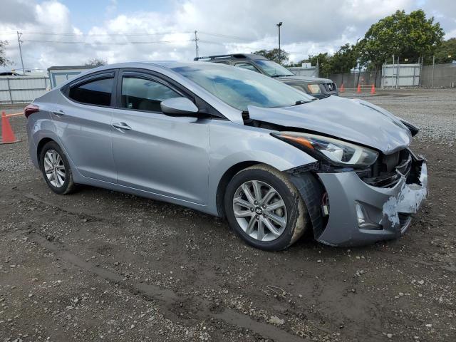 5NPDH4AE3FH619750 - 2015 HYUNDAI ELANTRA SE SILVER photo 4