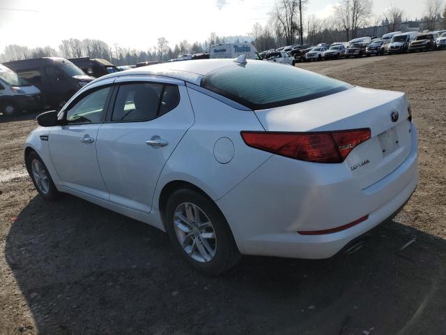 KNAGM4A70D5383109 - 2013 KIA OPTIMA LX WHITE photo 2